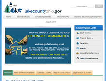 Tablet Screenshot of lakecountyohio.gov