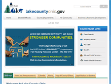 Tablet Screenshot of lakecountyohio.org